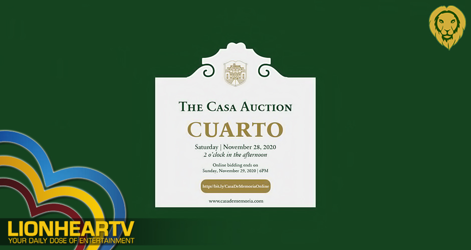 Casa de Memoria donates auction proceeds to typhoon relief efforts and COVID-19 patients