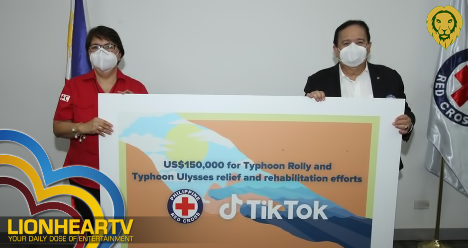 TikTok has officially turned over its US$150,000 donation to the Philippine National Red Cross