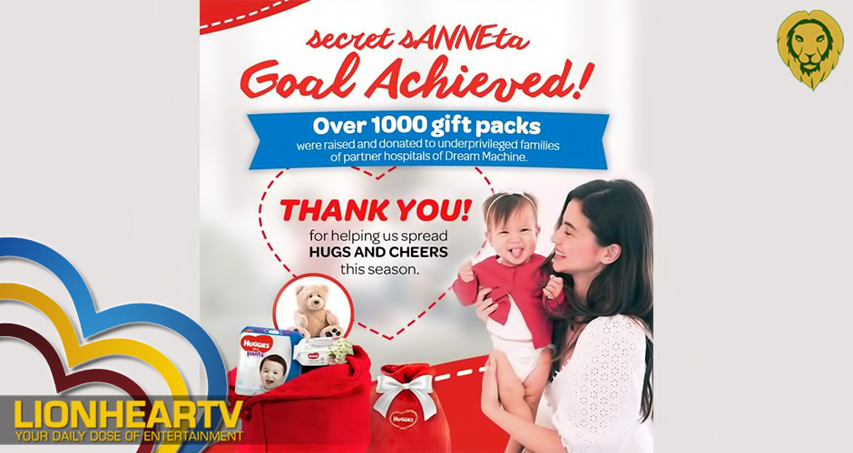 Huggies and Anne Curtis donate over 1,000 Gift Packs to moms and babies in need