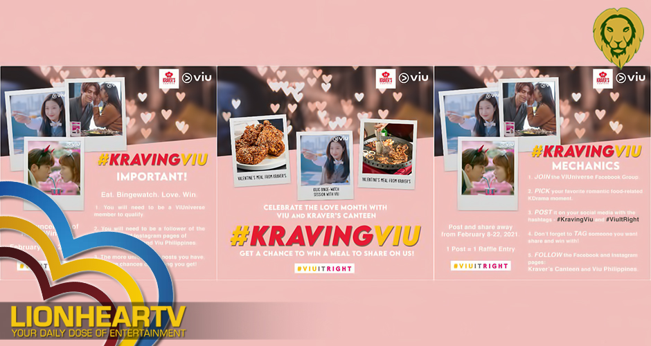 Viu Valentines with a special treat: binge watch romantic series with your favorite comfort food