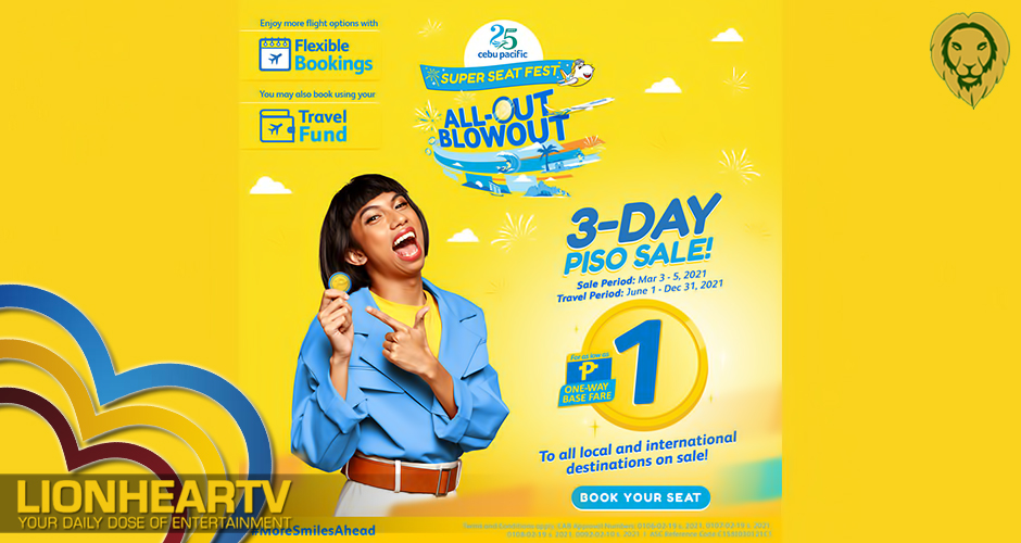 Cebu Pacific rolls out trademark PISO sale on 3.3