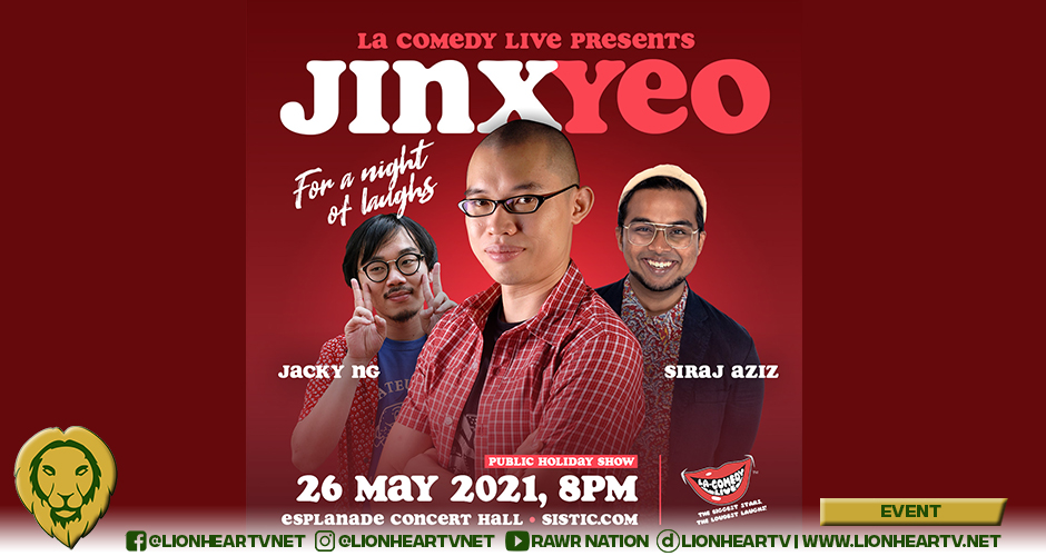 Catch JINX YEO’s 1st LIVE Headline Comedy Show this year on May 26!