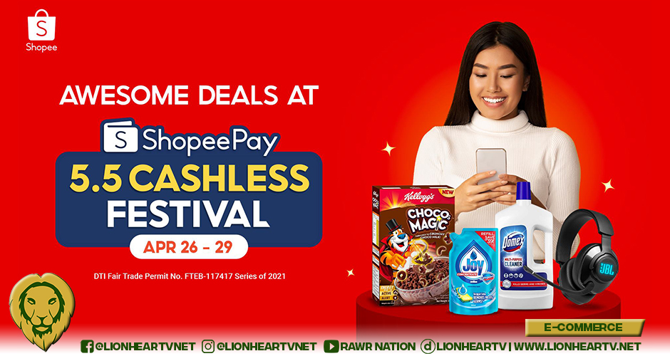 Go Cashless at 5.5 ShopeePay Cashless Festival to Score these Deals