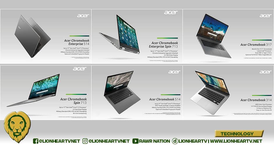 Acer launches four new Chromebooks, including Industry’s First 17-inch Model