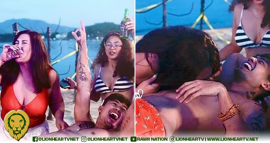 Sharon Cuneta slams her bashers on her tequila body shot scene with Marco Gumabao