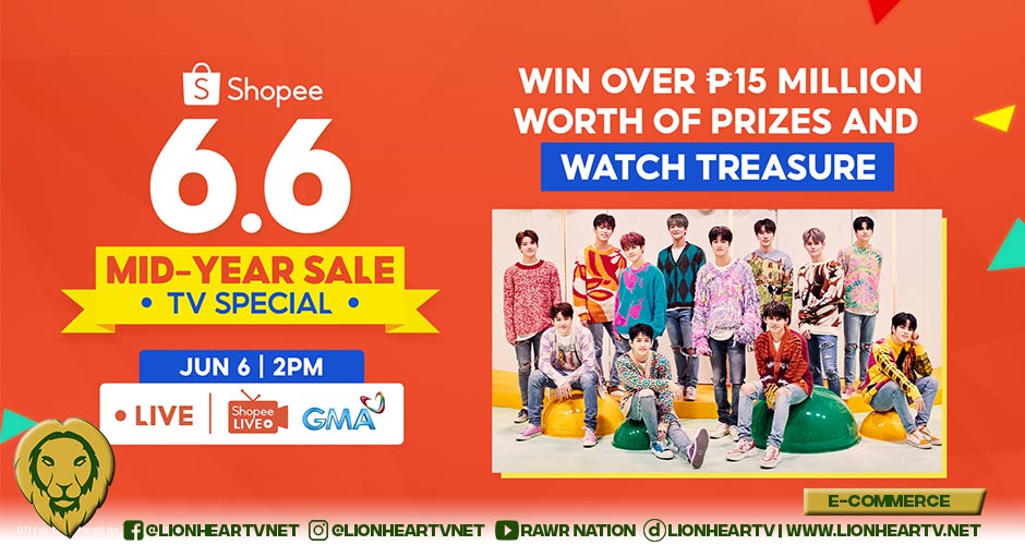 Win over ₱15 Million worth of prizes and catch rising K-Pop Act Treasure at Shopee’s 6.6-7.7 Mid-Year Sale TV Special