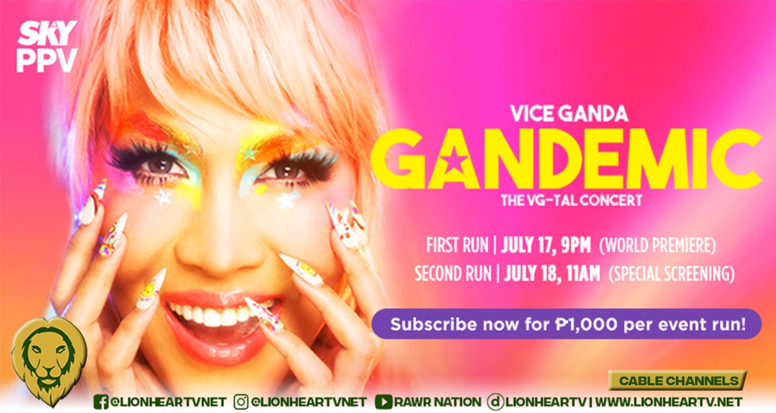 Laugh-Out-Loud in Vice Ganda’s ‘Gandemic: The VG-Tal Concert’ on Sky Pay-per-View