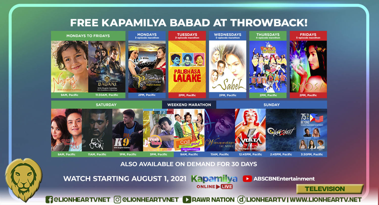 Relive the good old days with these classic TV series and movie titles free on ABS-CBN Entertainment YouTube channel