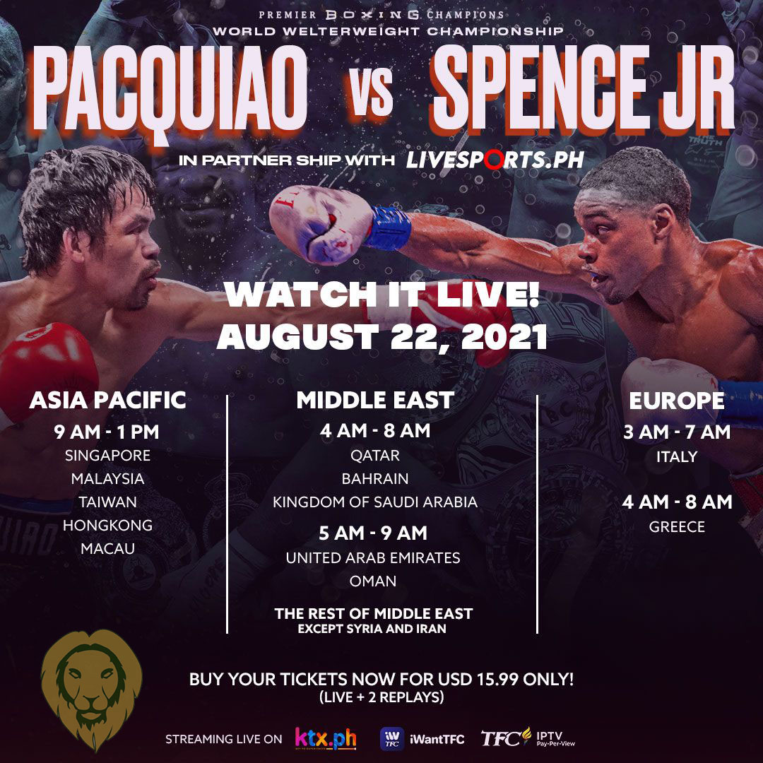 ABS-CBN TFC brings Pacquiao-Spence fight to Filipinos overseas