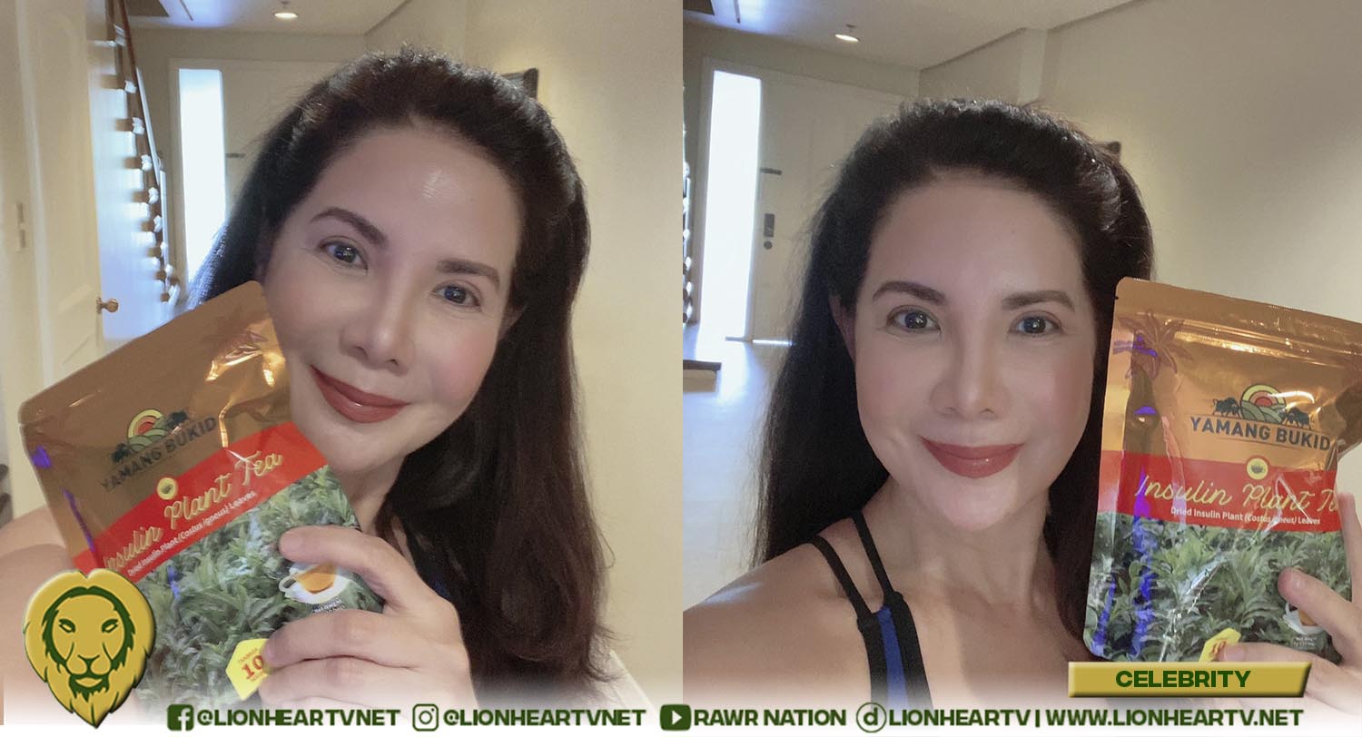 Carmi Martin advocates healthy living with Yamang Bukid’s Insulin Plant Tea