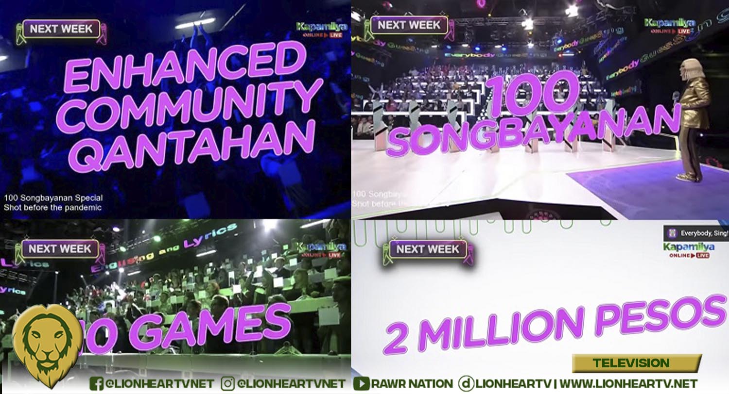 ‘Everybody, Sing!’ to air pre-pandemic episodes featuring 100 Players, P2 Million Jackpot