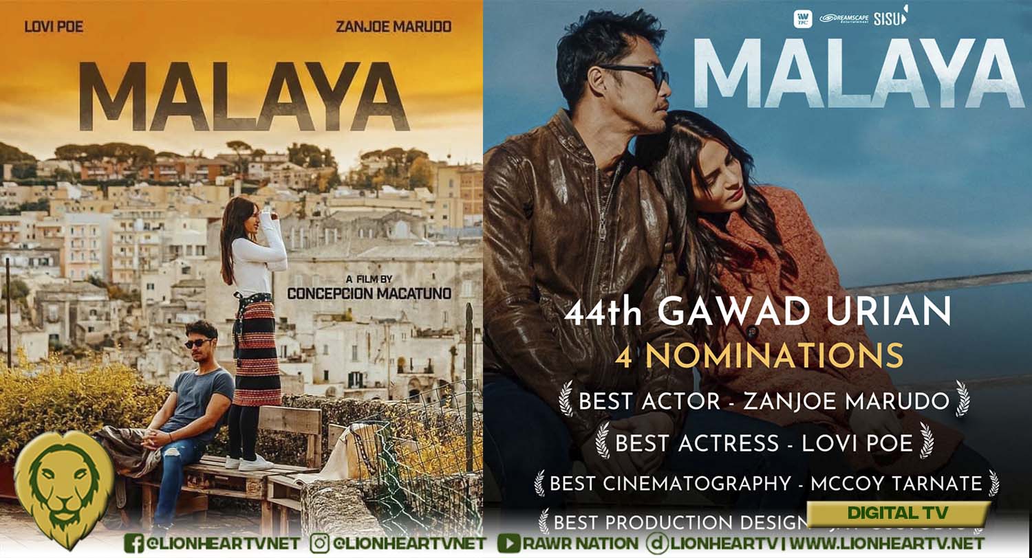 Lovi Poe and Zanjoe Marudo get Gawad Urian noms for iWantTFC’s ‘Malaya’