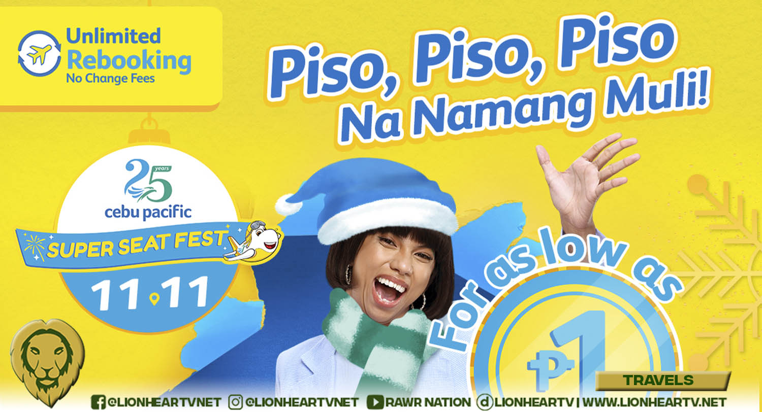 Cebu Pacific offers trademark P1SO sale this 11.11