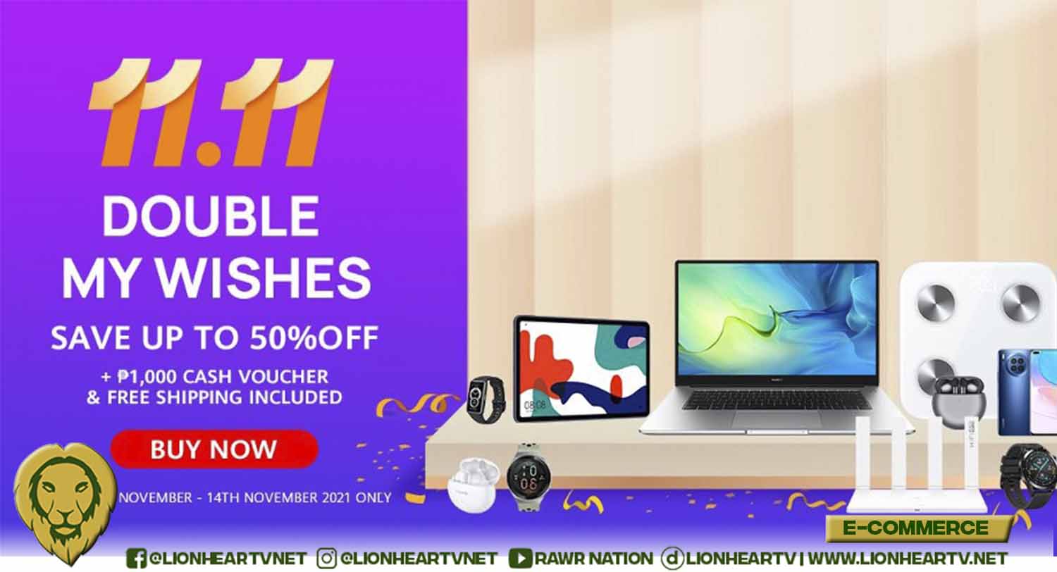 Grab your favorite gadgets at the Huawei Online Fiesta Sale on Lazada 11.11