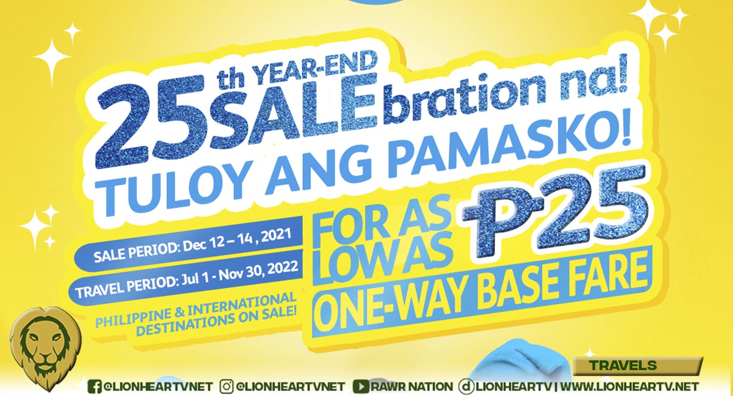 Cebu Pacific offers special PHP25 seat sale to cap off 25th anniversary celebration