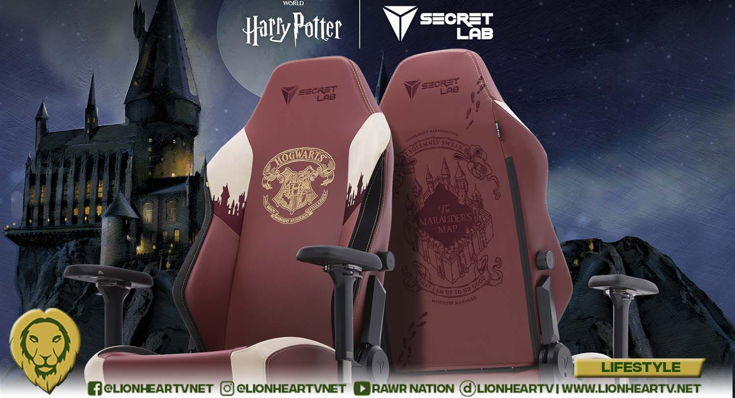 Celebrate 20 years of movie magic with the Secretlab Harry Potter Edition chair and lumbar pillows