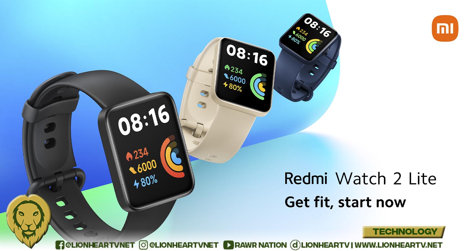 Start your fitness goals now with the Redmi Watch 2 Lite