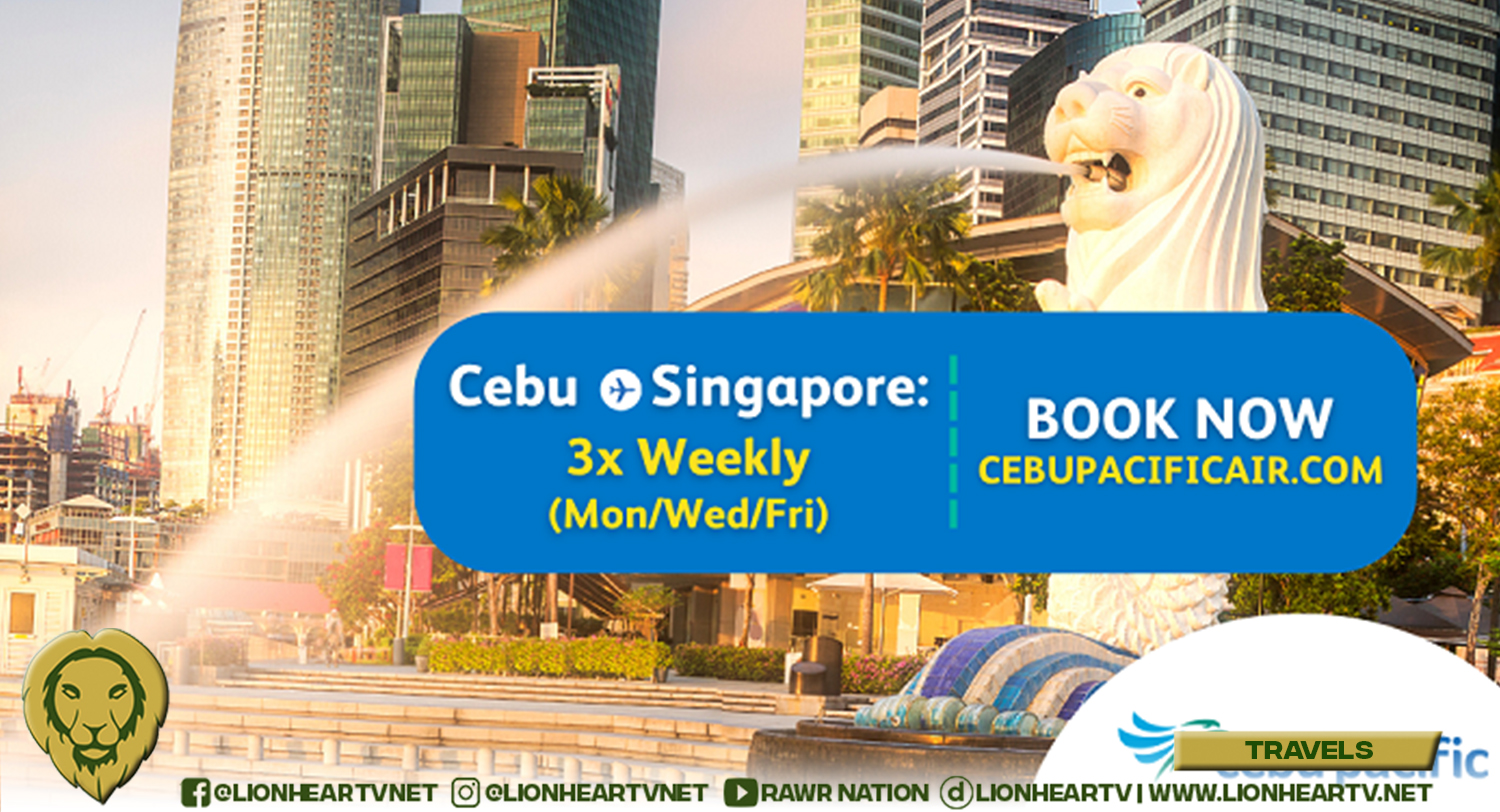 Cebu Pacific adds flights to Singapore from Manila and Cebu