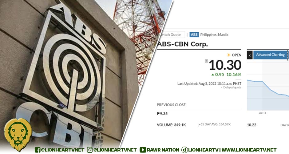 ABSCBN Corp, ABSCBN Holdings soar in the stock market as a venture