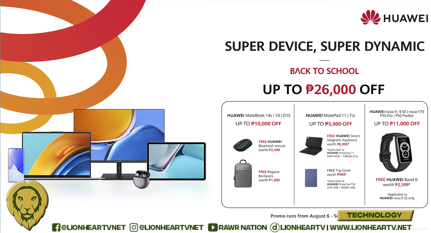 Back-to-School discounts for all students and professionals on HUAWEI’s Smart Office Collection!