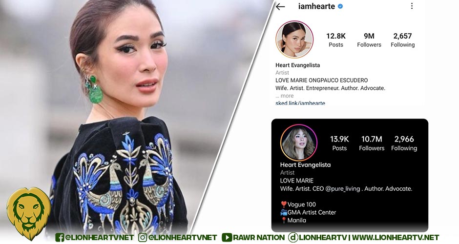 What happened? Heart Evangelista removes ‘Escudero’ from her Instagram handle