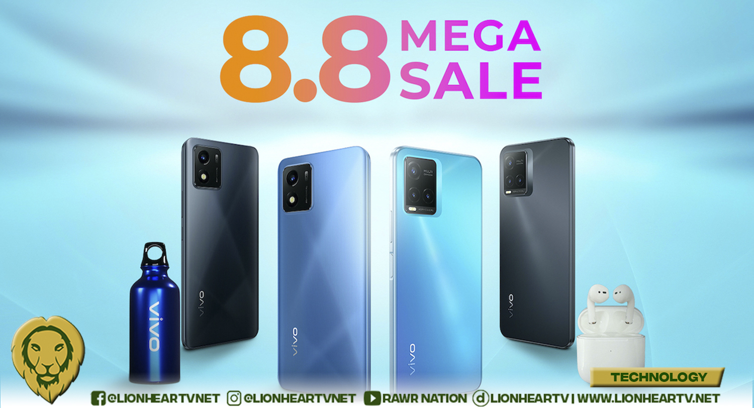 vivo announces 8.8 Mega Sale in Shopee, Lazada and TikTok Shop