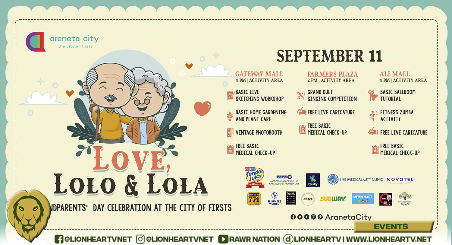 Have a fun lovely day with lolo and lola at Araneta City