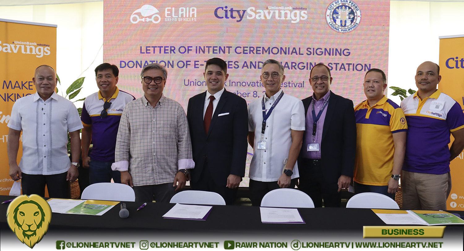 City Savings Bank partners with Elaia and City of San Pedro, Laguna for the latest e-trike livelihood program