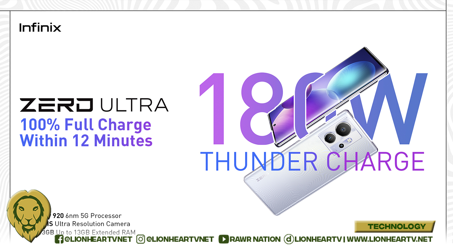 Zero to 100% in 12 minutes: What you need to know about the Infinix ZERO ULTRA’s groundbreaking 180W Thunder Charge