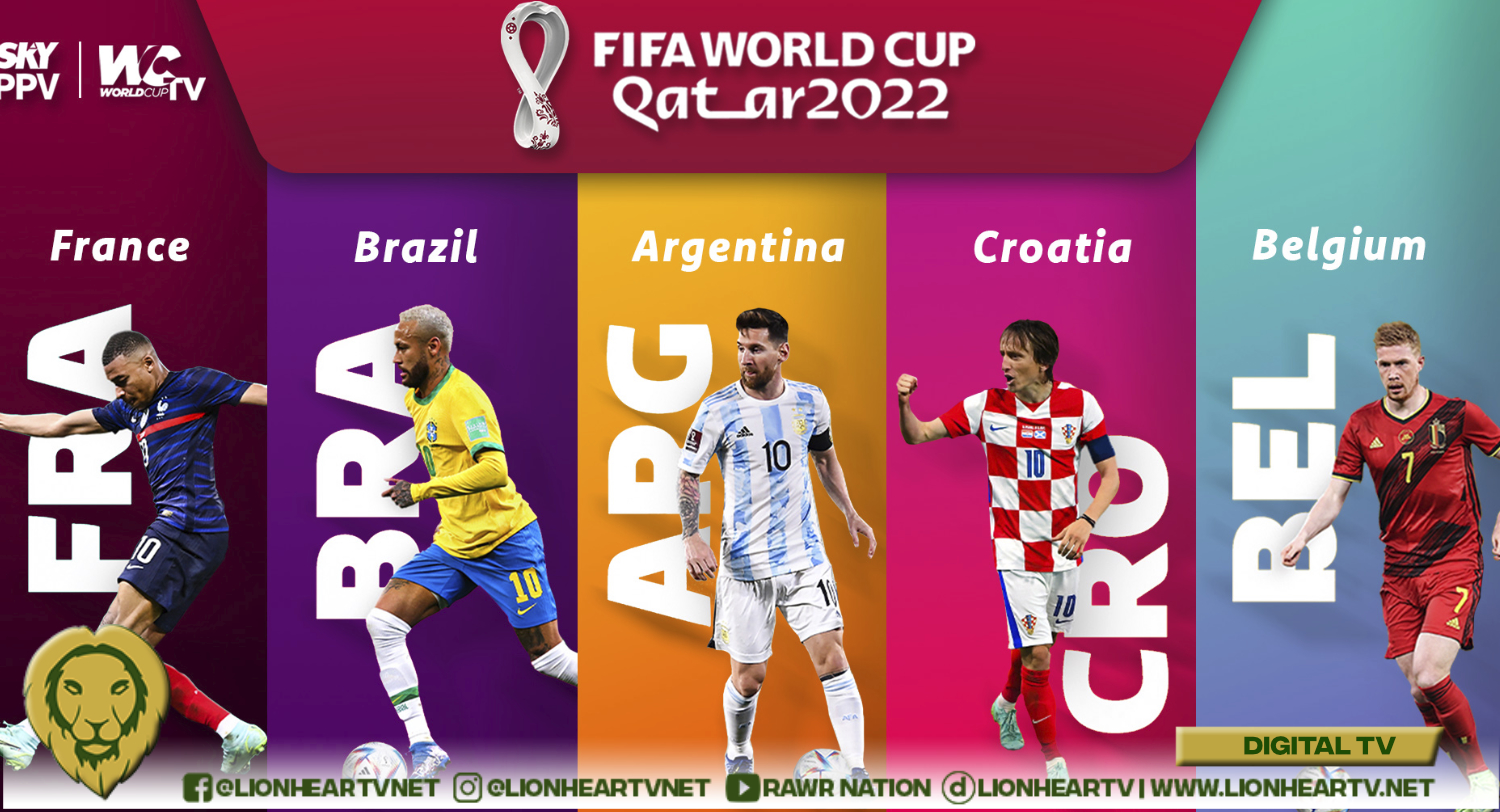 Five Title Contenders to Watch Out for in the Upcoming FIFA World Cup 2022 Qatar