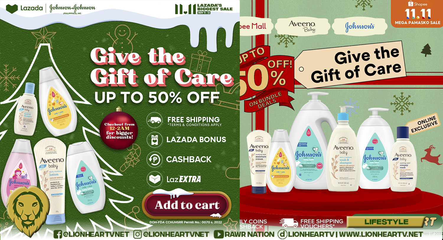 Enjoy up to 50% off on your Johnson’s Baby favorites this 11.11!