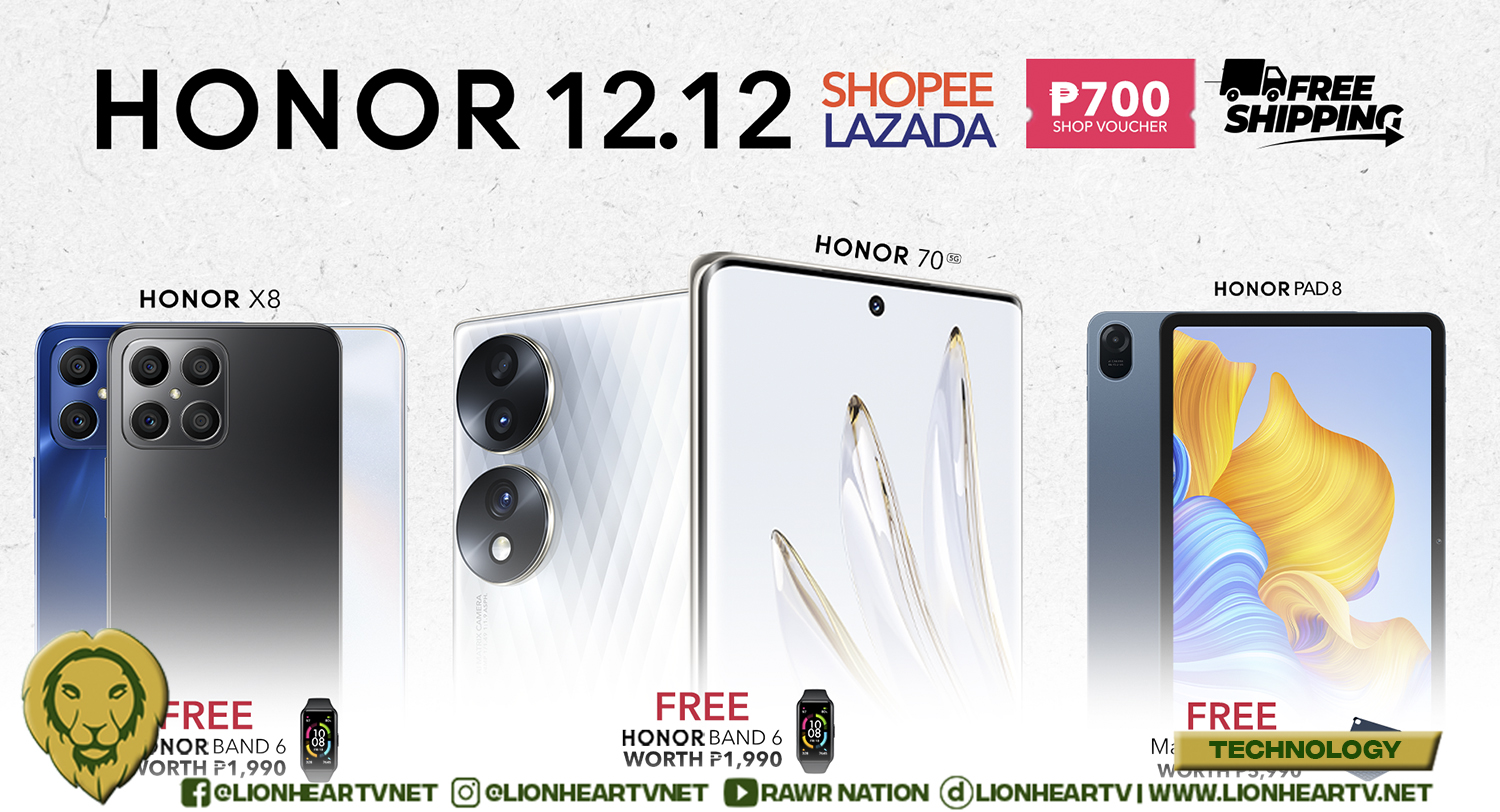 HONOR announces exciting deals on Lazada and Shopee 12.12 Sale