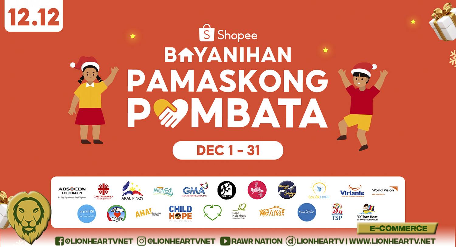 Bring joy to underprivileged children this 12.12 with Shopee Bayanihan: Pamaskong Pambata