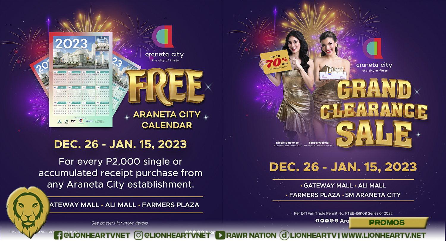 Welcome 2023 with huge savings, exciting promos at Araneta City