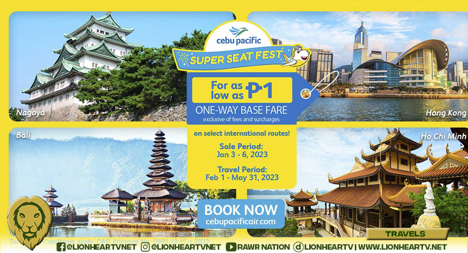 CEB welcomes 2023 with a special P1so sale for international routes