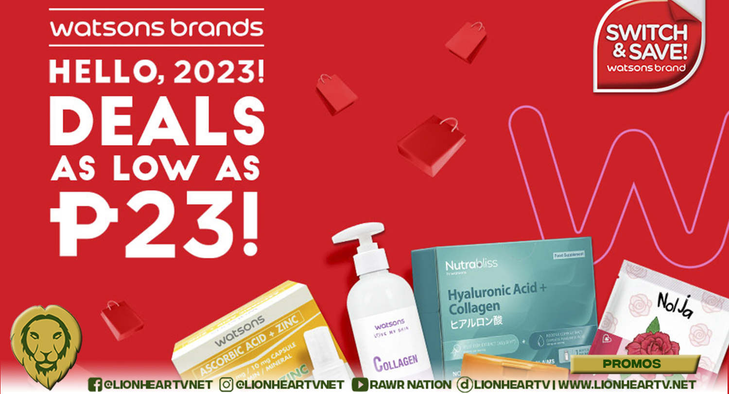 It’s Raining Bundles And Discounts As Watsons Holds A 23 Peso Sale To Welcome 2023!