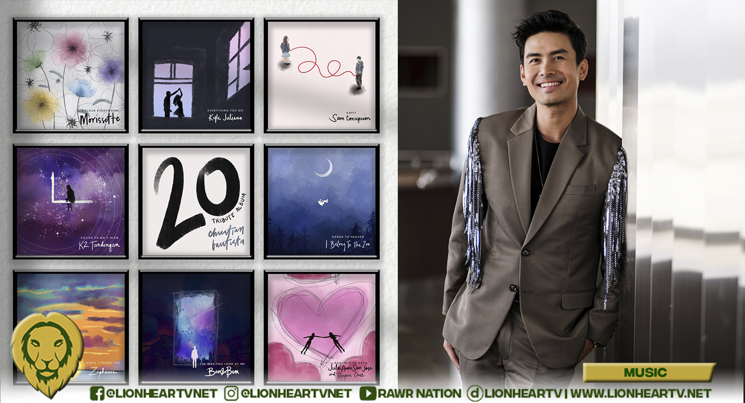 Christian Bautista’s Greatest Hits Reimagined By Ben&Ben, Julie Anne San Jose & Rayver Cruz, I Belong To The Zoo, Morissette, KZ Tandingan, Sam Concepcion, Zephanie, and Kyle Juliano in new 20th Anniversary Tribute Album