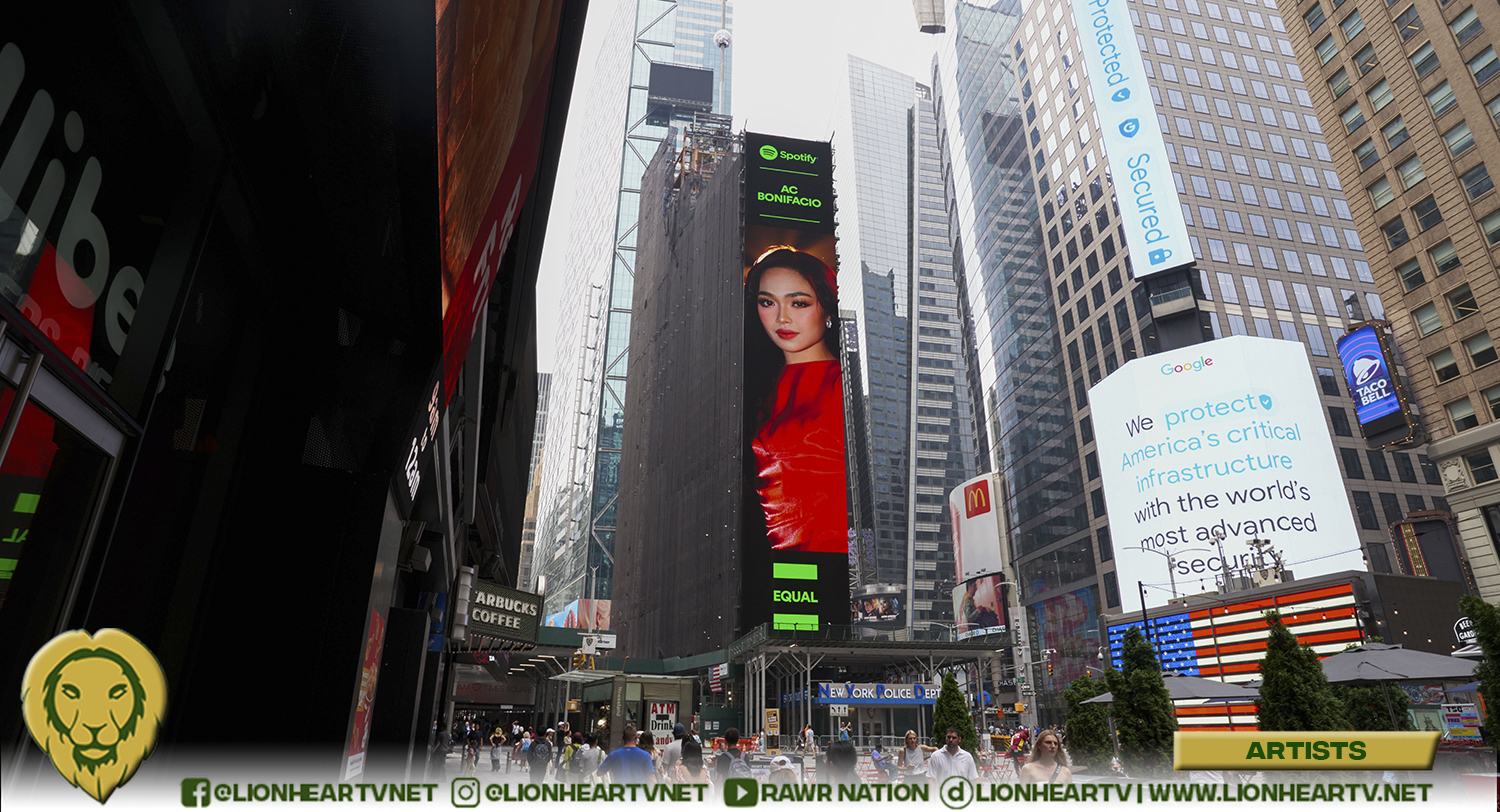 AC Bonifacio illuminates in New York Times Square Billboard