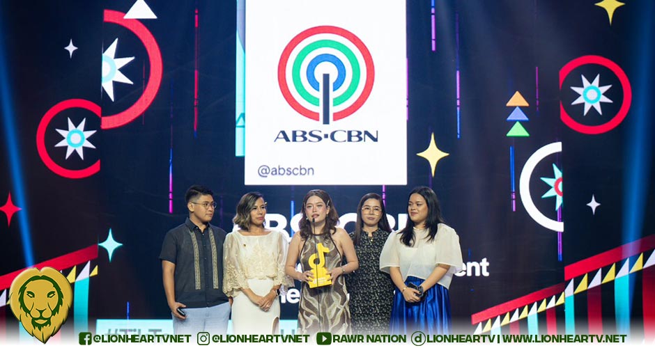 ABS-CBN hailed as Breakthrough Entertainment Partner of the Year at The Tiktok Awards Philippine 2023