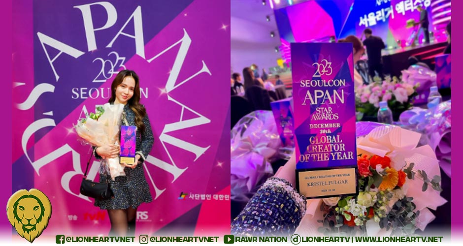 NYMA talent Kristel Fulgar named ‘Global Creator of the Year’ in South Korean awards