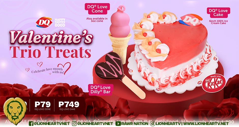 These Valentine Trio Treats from DQ will surely give your sweetheart the blushies