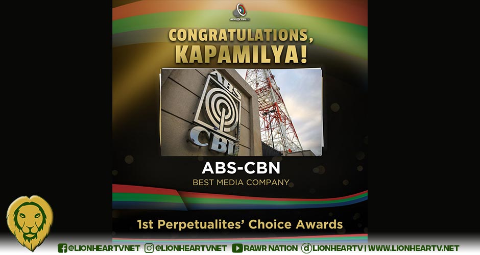 ABS-CBN Honored with 11 Awards at 1st Perpetualites’ Choice Awards