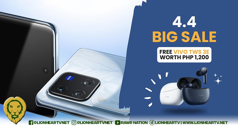 Get vivo TWS 3e for free when you buy vivo V30 Pro on Shopee 4.4