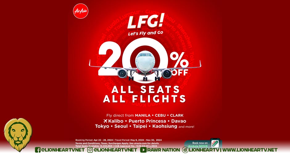 AirAsia Philippines keeps airfares reasonably low amidst Level 6 Fuel Surcharge