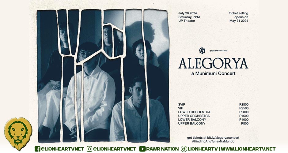 Munimuni to stage ‘Alegorya’ concert at the UP Theater this July!