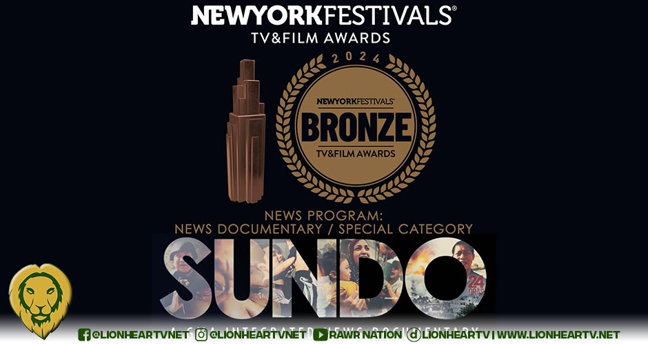 ‘SUNDO: A GMA Integrated News Documentary’ wins Bronze World Medal at the New York Festivals 2024