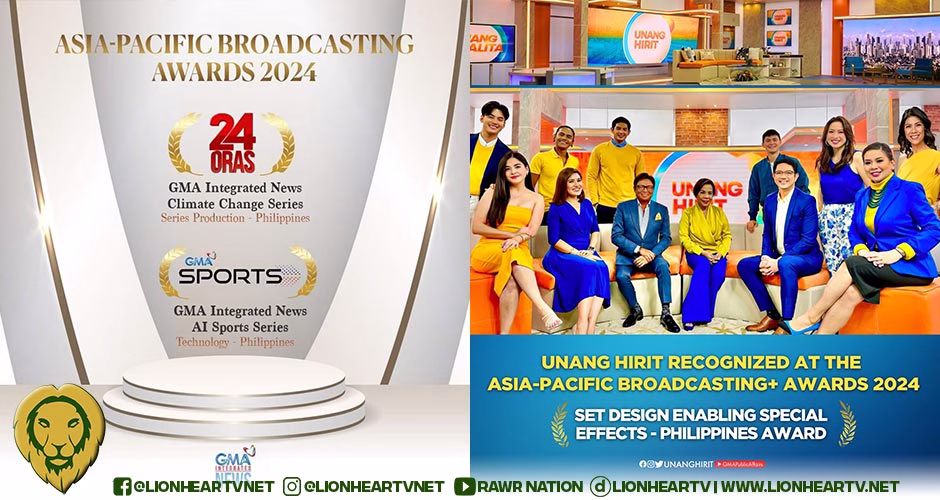 GMA Network emerges victorious at the Asia-Pacific Broadcasting+ Awards 2024