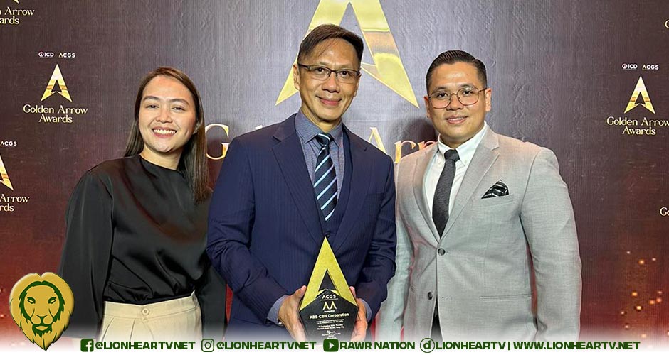 ABS-CBN Wins Golden Arrow Award for Good Corporate Governance