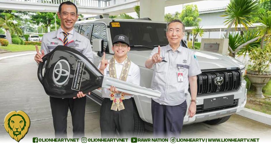 Toyota PH turns over Land Cruiser Prado to two-time Olympic gold medalist Carlos Yulo