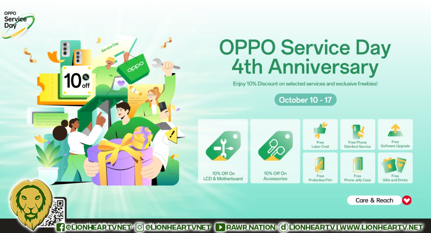 OPPO Service Day celebrates 4th Anniversary with special discounts and exclusive freebies